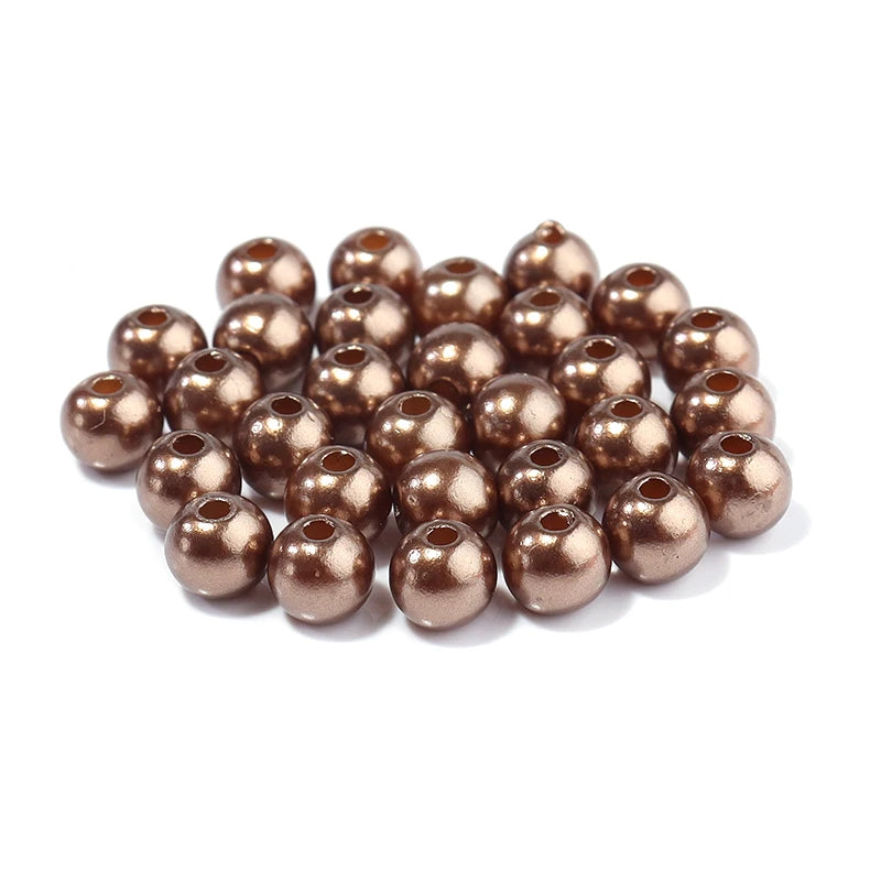 50-1000pcs/Lot Round ABS Imitation Pearl Beads Loose Beads Plastic Acrylic Spacer Bead For Jewelry Making Diy Bracelet Neckla
