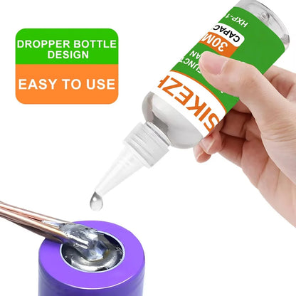 Stainless Steel Liquid Soldering Flux No-Clean Welding Fluid for Nickel Copper Iron 18650 Battery PCB Repair