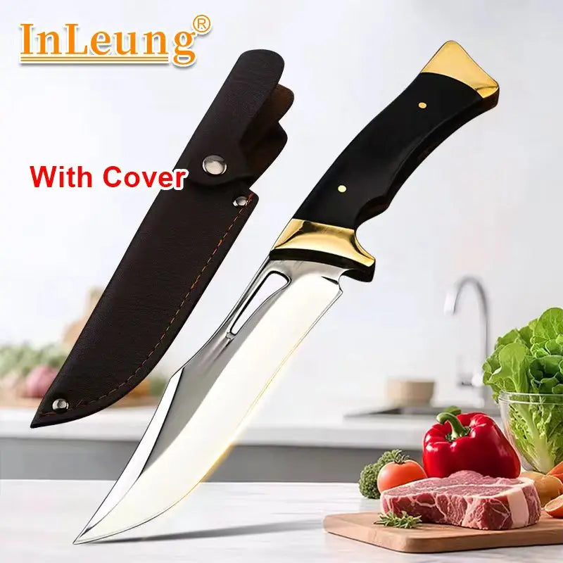 Hand Forged Boning Knife Sharp Utility Kitchen Knife for Meat Fish Fruit Vegetable Slicing Trimming Deboning Professional Che