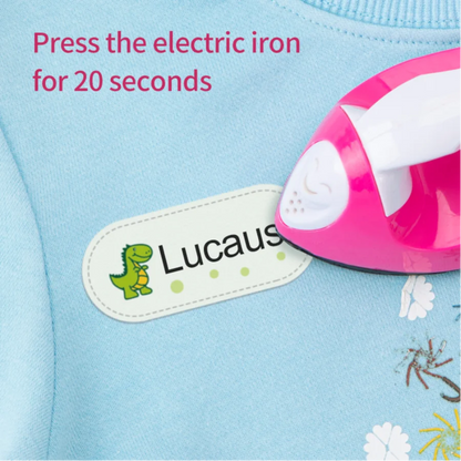 Custom Waterproof School Labels for Kids - Iron-On Name Tags Options for School, Durable Personalized Stickers for Uniforms