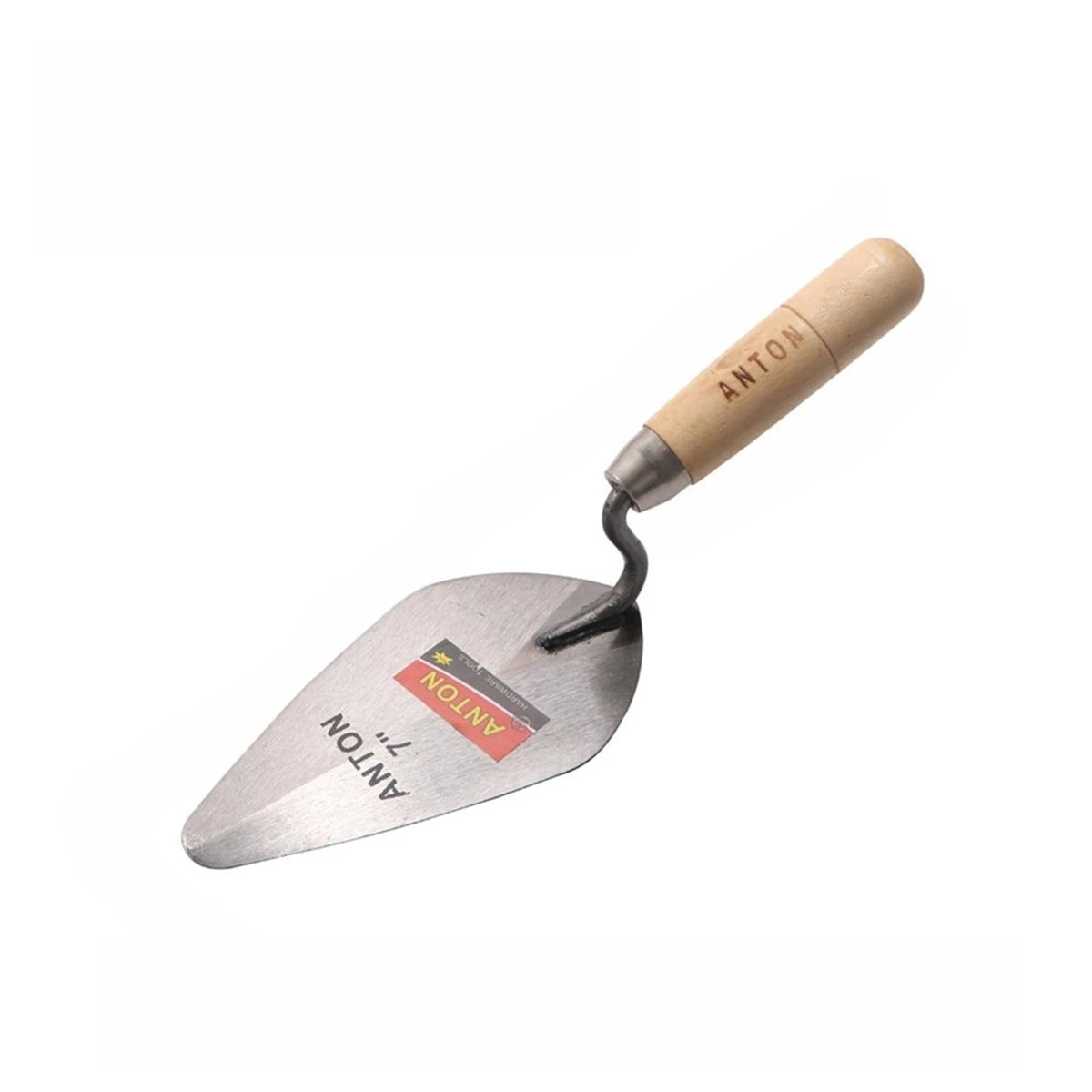 Carbon Steel Plastering Trowel 6 inch 7 inch Pointed Bricklaying Knife Round Wooden Handle Trowel Wall Brick Trowel Mason Too