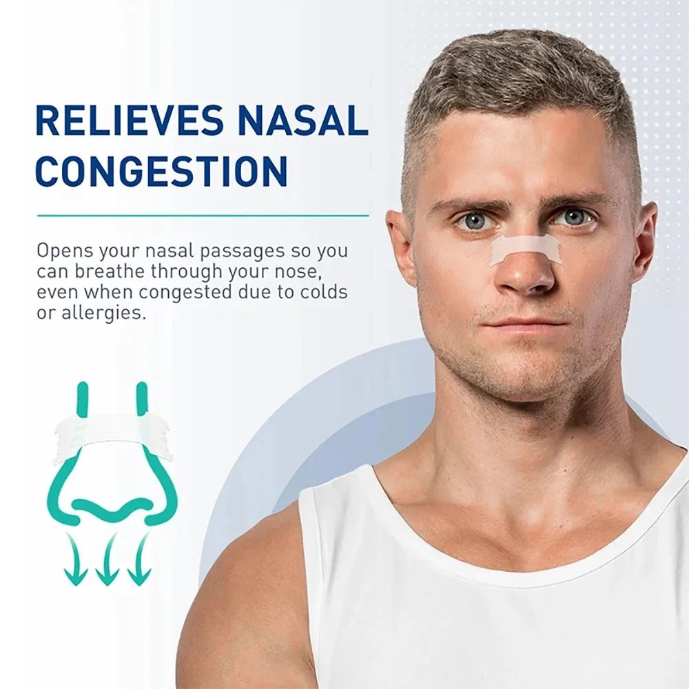 30/60/90Pcs,Sleep Nasal Strips,Nose Breathe Strips,Anti Snoring Nose Strips for Breathing,Exercise Air Inhalatiand Improve Sl