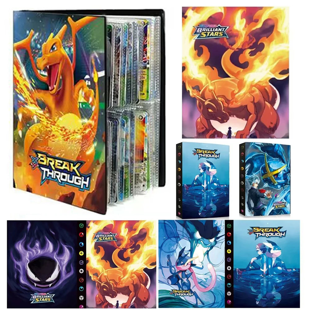 240PCS Pok é mon Cards Album Book Pokemon Game Charizard Card Album VMAX GX EX Holder Collection Binder Folder Kids Toy Gift