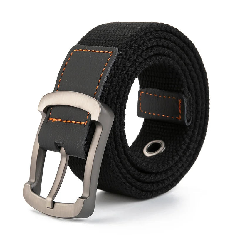 LUDIVIS Canvas Belt Outdoor Tactical Belt Unisex Canvas Belts for Jeans Male Luxury Casual Straps Ceintures