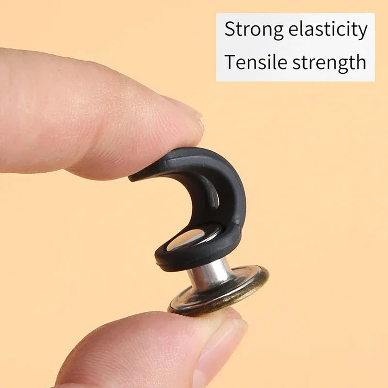 Metal Button Extender Perfect To Any Jeans Pants Free Sewing Retractable Jeans Waist Button Extended Buckles Fixing Kit