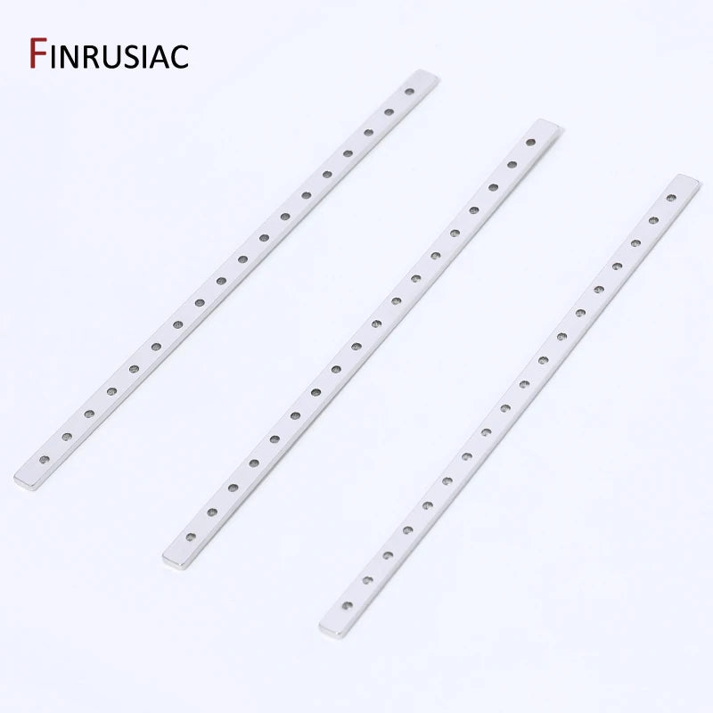 Rhodium Plated Brass Multi Row Strand Connector,Separator Spacer Bars Connector For DIY Jewelry Making Accessories Supplies