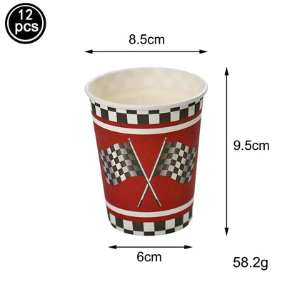 Racing Birthday Decorations Road Tablecloth Racetrack Tablecloth Runner Table flag for Kids Car Theme Birthday Party Supplies
