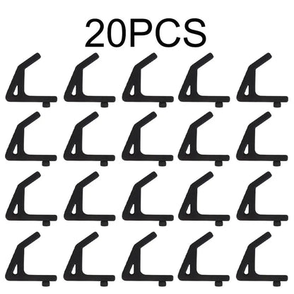 5-20pcs Universal Hooks For Shelving With 10.3mm Hole Spacing Storage Hooks Garage Auxiliary Hooks Shelf Fittings Support Hoo