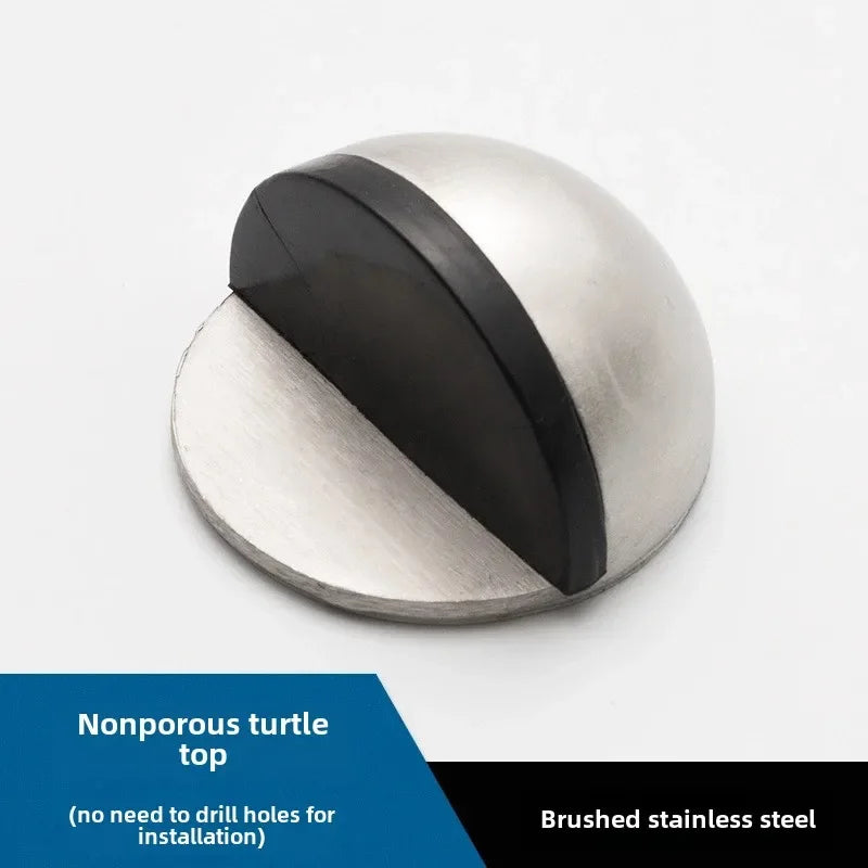 No Drill Door Stopper - Anti-Collision Rubber Guard for Bathroom & Glass Doors, Turtle Shape Non-Slip Household Protector - 1