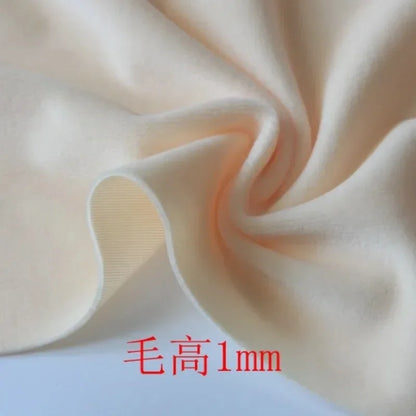 50x50cm 1mm Doll Skin Fabric Factory Special Skin Color Fabric Crystal Super Soft Short Plush Fabric DIY Handmade Cloth TJ987