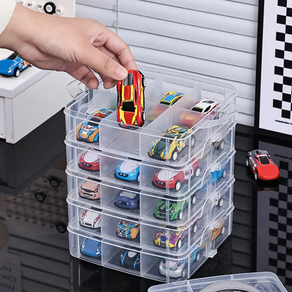 1pc Transparent and Minimalist Toy Storage Box, Dustproof and Moisture-Proof, Jewelry, Earrings, Portable Storage Box