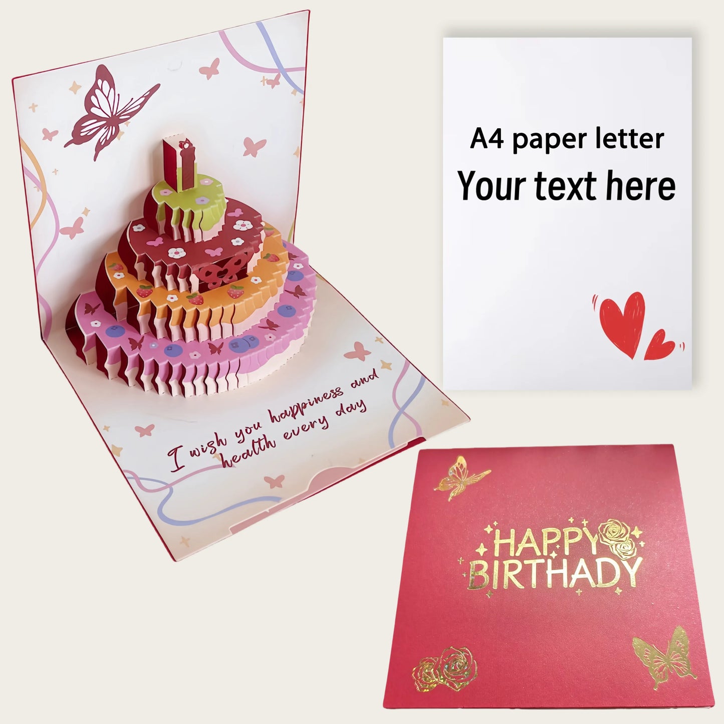 DIY Custom Envelopes Letter, Valentine's Day Letter Customization, Friend Blessing Letters, Company Documents Print, Mail a L