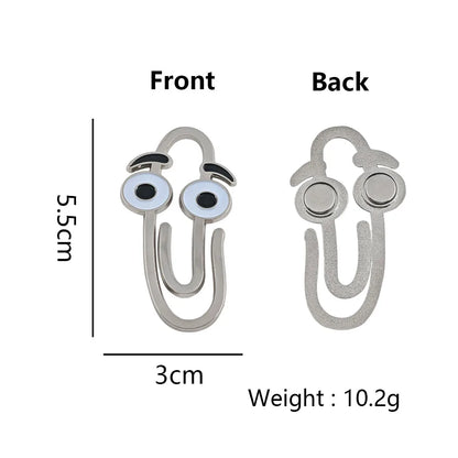Retro Clippy Refrigerator Magnet Classic Microsoft Office Paperclip Brooch