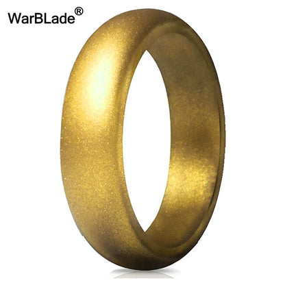 WarBLade 5.7mm Food Grade FDA Silicone Rings For Women Wedding Rubber Bands Hypoallergenic Flexible Silicone Finger Ring - go