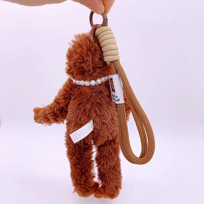 20cm Cute Little Monkey Pendant Plush Doll Animal Hanging Plushies Doll Bag Pendant Soft Stuffed Backpack Keychain Plush Doll