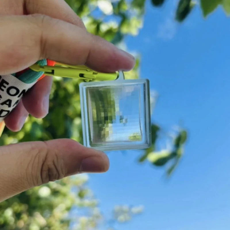 Pixel Photography Tool Transparent Acrylic Mosaics for Keychains and Sharing Your Travel Memories Mosaic Lens