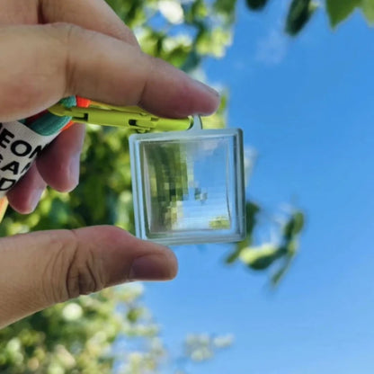 Pixel Photography Tool Transparent Acrylic Mosaics for Keychains and Sharing Your Travel Memories Mosaic Lens