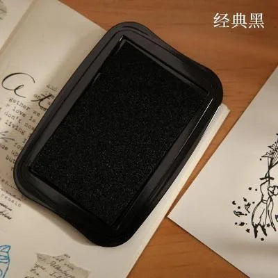 Vintage Color Inkpad For Stmaping Scrapbooking Material Big Size Stamps Decoraiton DIY Hobby Ink Pad - 2 black