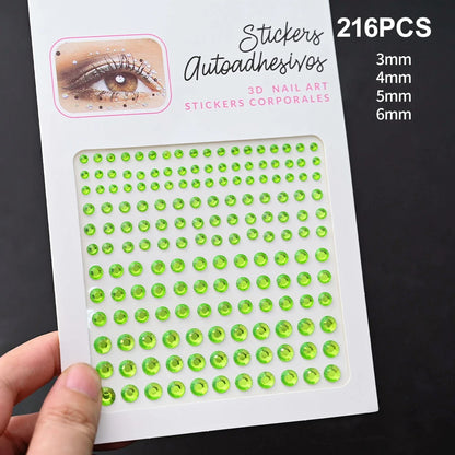 Stickers On The Face Rhinestone DIY Eyes Face Self Adhesive Temporary Tattoo For Makeup Party Festival Face Jewels Diamonds G