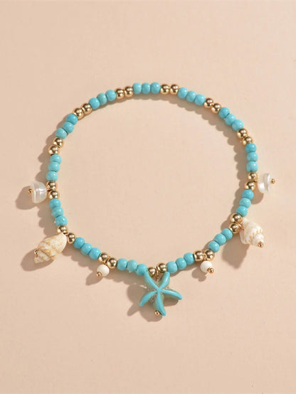 Anklets Bracelets Vintage Multiple Layers Anklets for Women Pendant Charms Rope Chain Beach Summer Foot Ankle Bracelet Jewelr