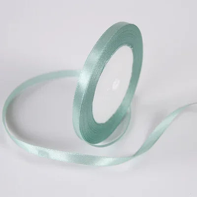 25Yards 6mm Silk Satin Ribbons for Crafts Bow Handmade Gift Wrap Partys Christmas Wedding Decorative Artificial Accessories -