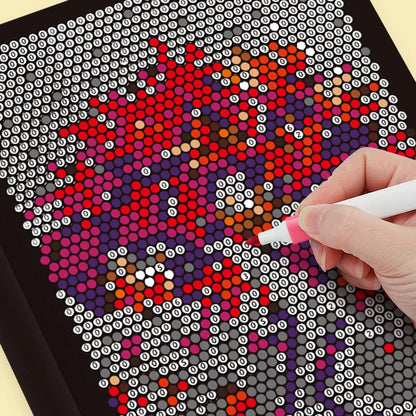 Mysterious Mosaic Coloring Book by Numbers - 32 Pages of Pixel Art Coloring for Adults, Cute Animals and Scenery Stress Relie