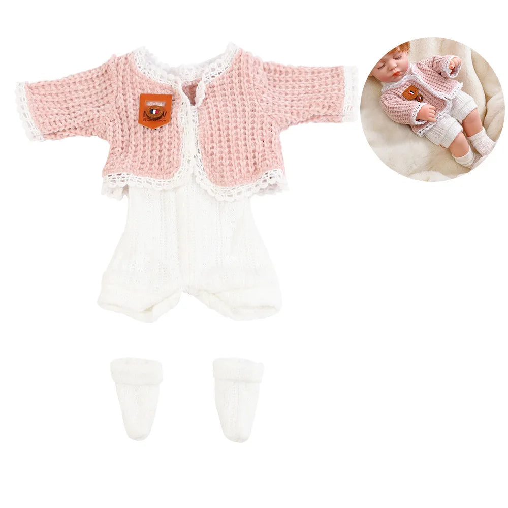 Baby clothes for doll fit 30 cm New Born Doll Accessories Fashion Sweater Dresses Coat Doll Clothes for Girls DIY Toys Gift -