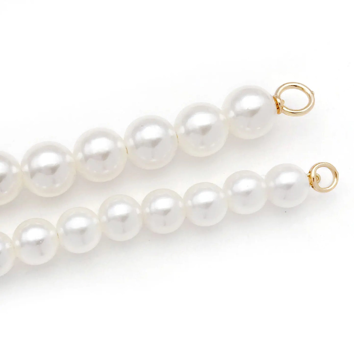 10pcs 18K Real Gold Plated Brass Metal Crimp End Beads, Jewelry End Caps Connector for DIY Jewelry Making Accessories
