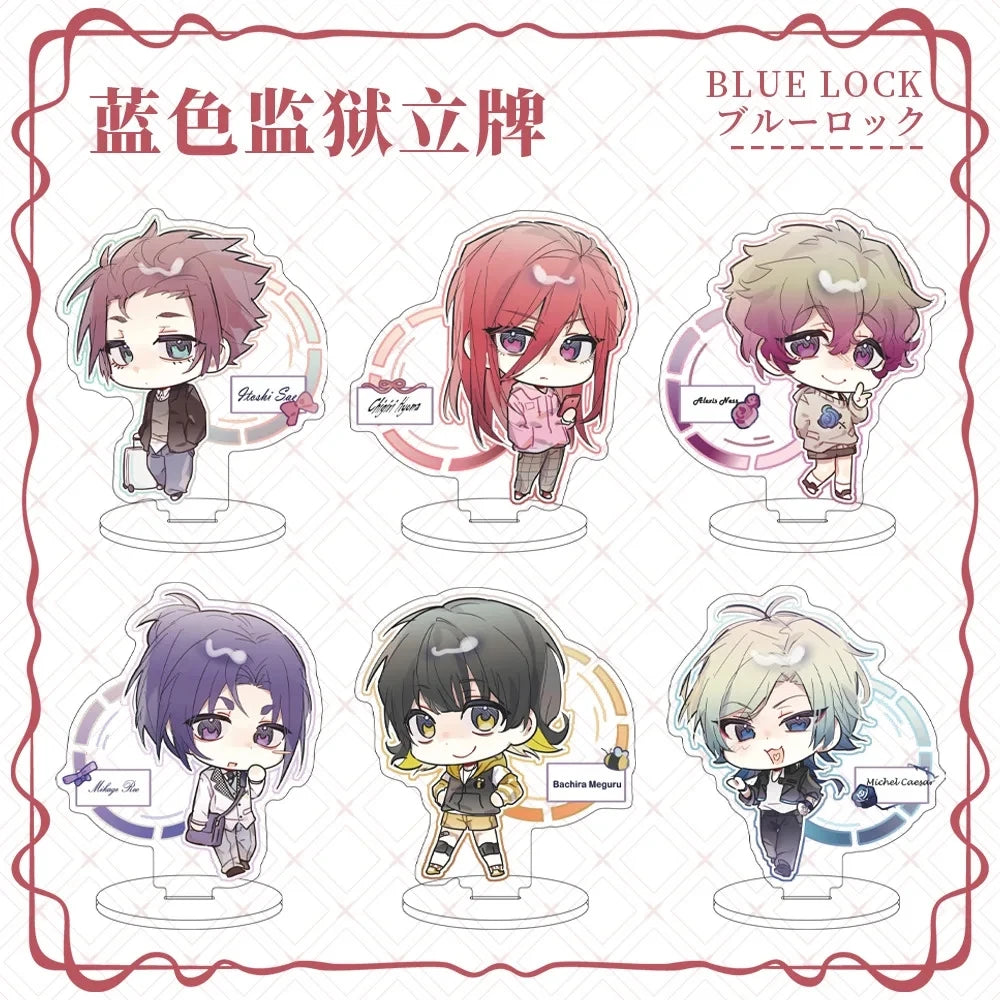 Anime BLUE LOCK Figure MICHAEL KAISER Itoshi Sae Rin Itoshi Acrylic Stand Model Plate Desk Decor Birthday Gift Toy
