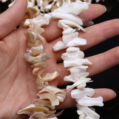 Natural Freshwater Shell Beading 18-25mm Irregular White Shell Loose Beads for Jewelry Making DIY Necklaces Bracelet Accessor
