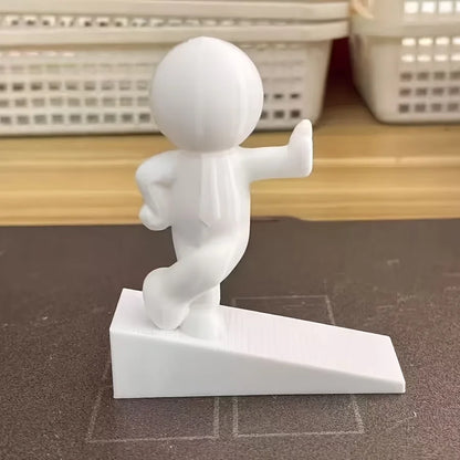 1/3 Pcs Cute decorative door stopper, flexible and movable door stopper, anti slip base to protect walls,home decoration - B
