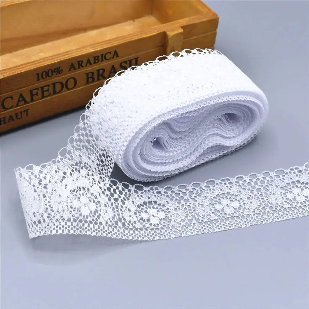 Lace Trim, 10 Yards High Quality Lace Tape, 40MM Wide Embroidered Trim for Sewing, DIY Crafts, Scrapbooking Projects, Gift Wr