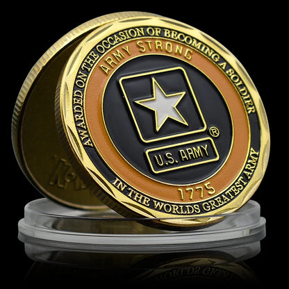 Souvenir Coin Veterans Memorial Coin US Army Military Challenge Coin