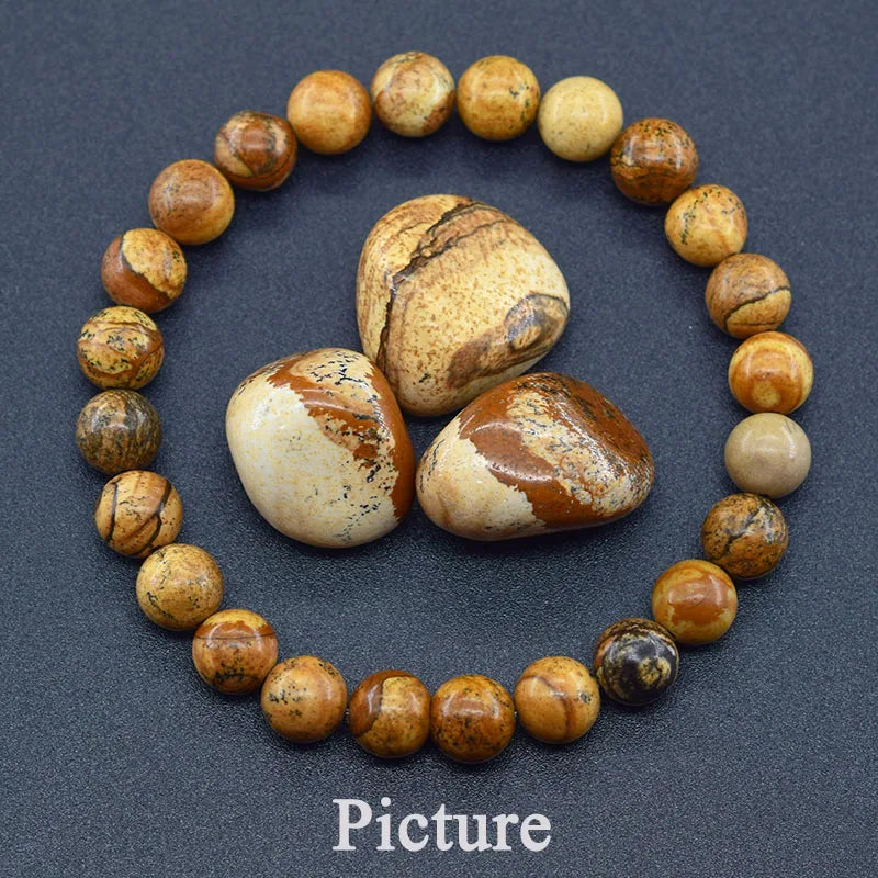 Real 5A Natural Lapis Lazuli Stone Beads Bracelet Homme Elastic Energy Healing Jewelry for Women Gift for Boyfriend - 17 Pict