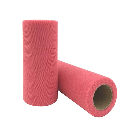 Tulle Roll Spool 25 Yards 15cm White Organza Roll Red Blue Tulle Organza Fabric Tutu Skirt Girl Baby Shower Decor Party Suppl