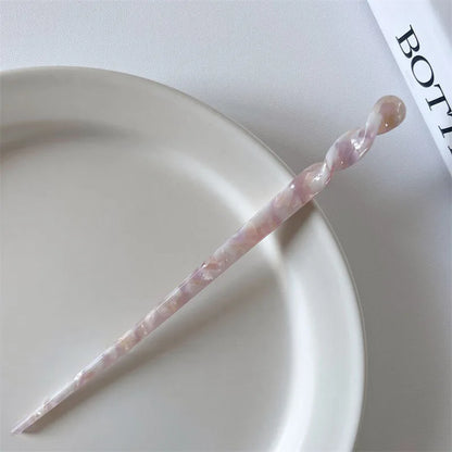 Vintage Chinese Style Hair Sticks for Women Girls Fashion Acetate Chopstick Shaped Hair Clips Pins Jewelry Hair Accessories -