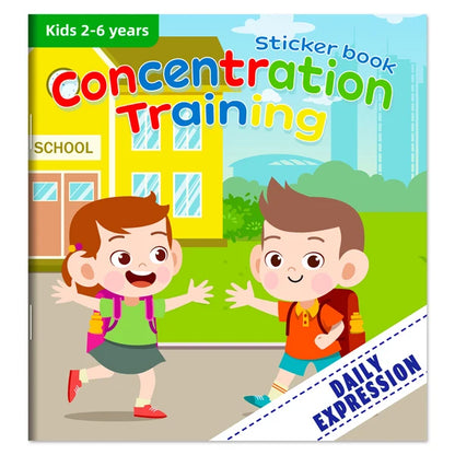 Montessori Toys Cartoon Sticker Books Focus on Potential Development Education Sticker Toys for Children 3-6Y - Daily Express