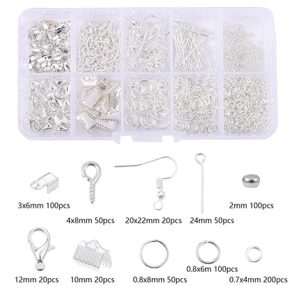 Jewelry Making Supplies Kit, DIY Jewelry Making Accessories, Colorful Beads, Clasps and Hooks, Crafting Supplies for Jewelry 
