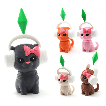 Home Decoration Figure The Doll Foliage Sims Cat Plumbob Dancing Sim Cat Dancing Needoh Cat Car Decoration For Home Decor Ite