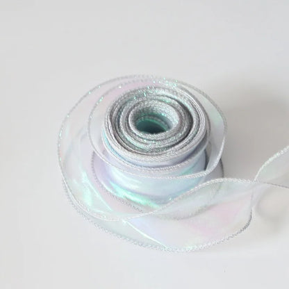 10Yards/Roll Chiffon Silk Ribbon Organza Satin For DIY Craft Gift Wrapping Decoration Wedding Bouquets Wreath Sewing Supplies