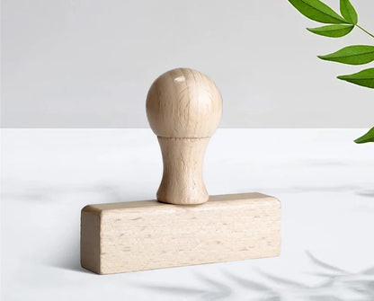 Custom Wooden Stamp Seal Personalized Logo Wedding Party Packaging Stamp Company Address&Name Self Inking Rubber Stamp Artwor