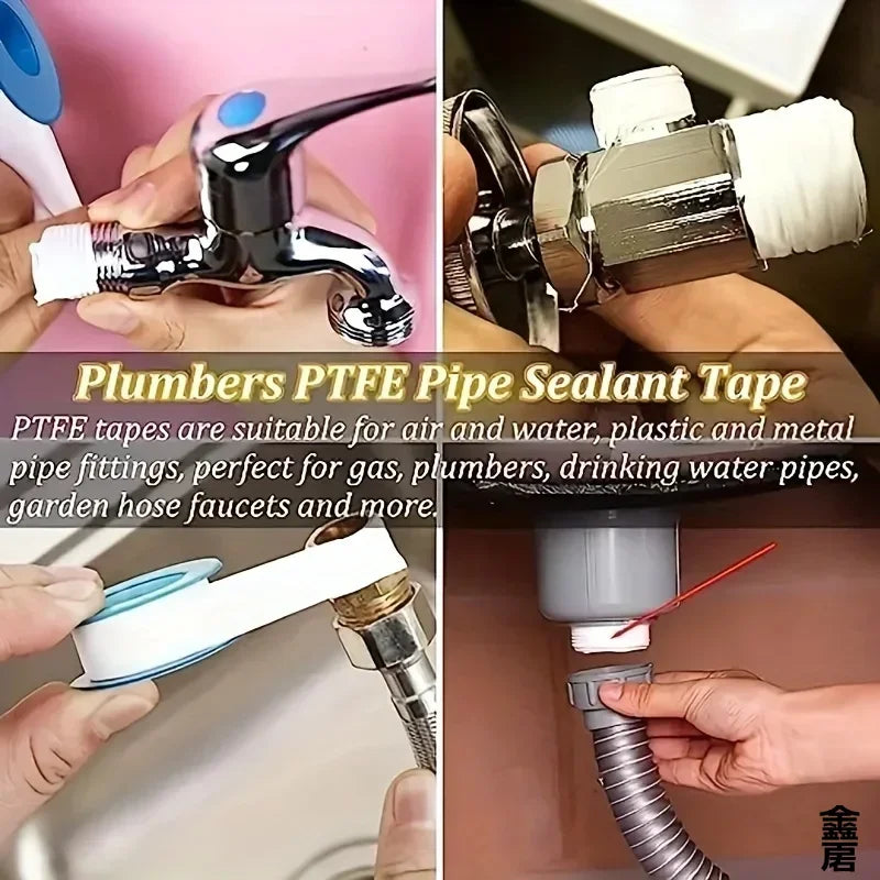 10 PCS Seal Tape Thread Seal Waterproof Leak Tape Duct Tape Plumbing Fitting Oil-Free Repair Tool Adhesives Sealants