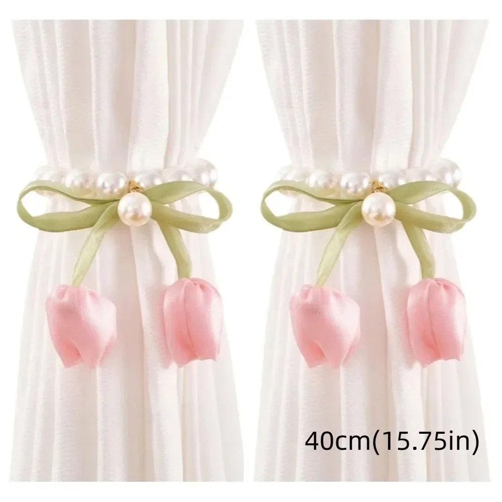 Creative Fashion Tulip Curtain Straps Adjustable Elegant Curtain Tieback Beautifully Curtains Tie Rope Homestay