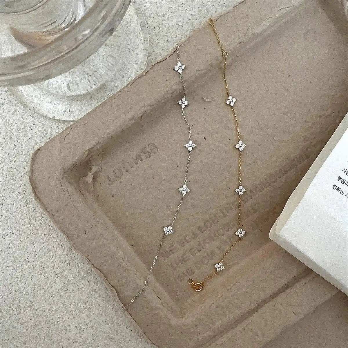 925 Sterling Silver Shiny Zircon Flower Bracelets For Women Charm Temperament Chain Bracelet Party Wedding Jewelry Holiday Gi