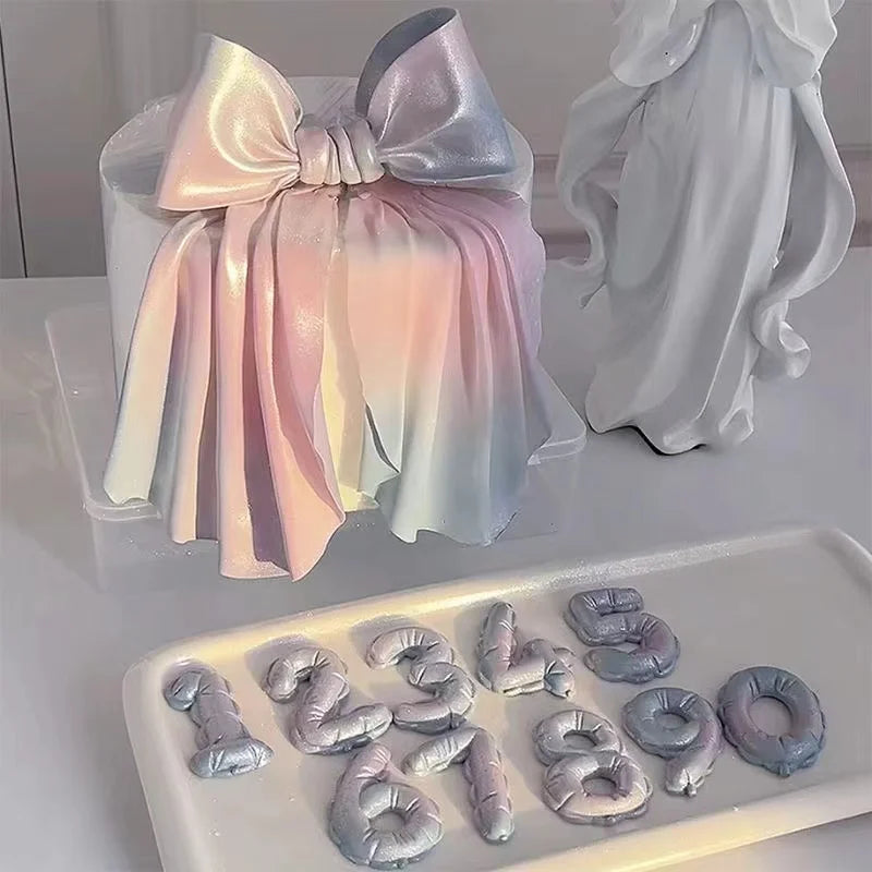 1PCS/2PCS DIY Number Fondant Cake Decorating Silicone Mould Lollipop Chocolate Baking Tool Resin Clay Handmade Gift Making Mo