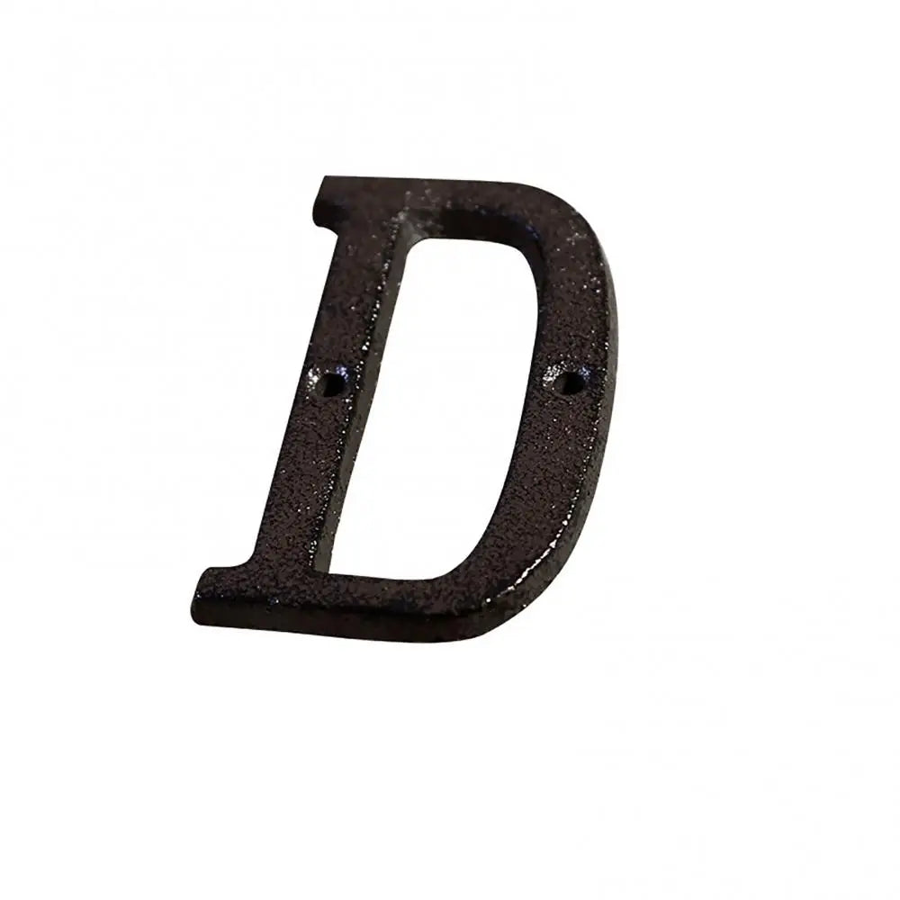 Antique Doorplate Address Numbers Apartment Street Address Plaque Retro Groceries Cast Iron Metal House Doorplate Letter Symb