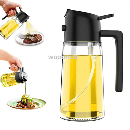 2in1 Kitchen Spray Oil Dispenser Oil Sprayer Polisher Or Only Brush Spray for Air Fryer Salad Grilling Roasting Cooking Kitch