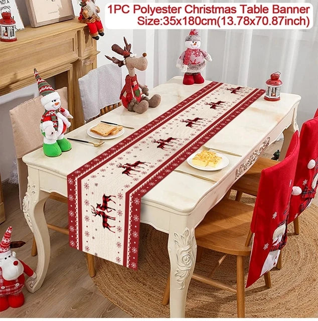 Table Runner Christmas Decoration For Home Decor 2025 Gifts - 9