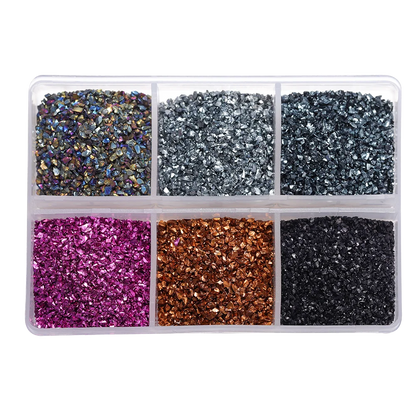 30g/Box Crushed Glass Stones Resin Filling Irregular Broken Stone for DIY Epoxy Resin Mold Crafts Nail Art Decoration Materia