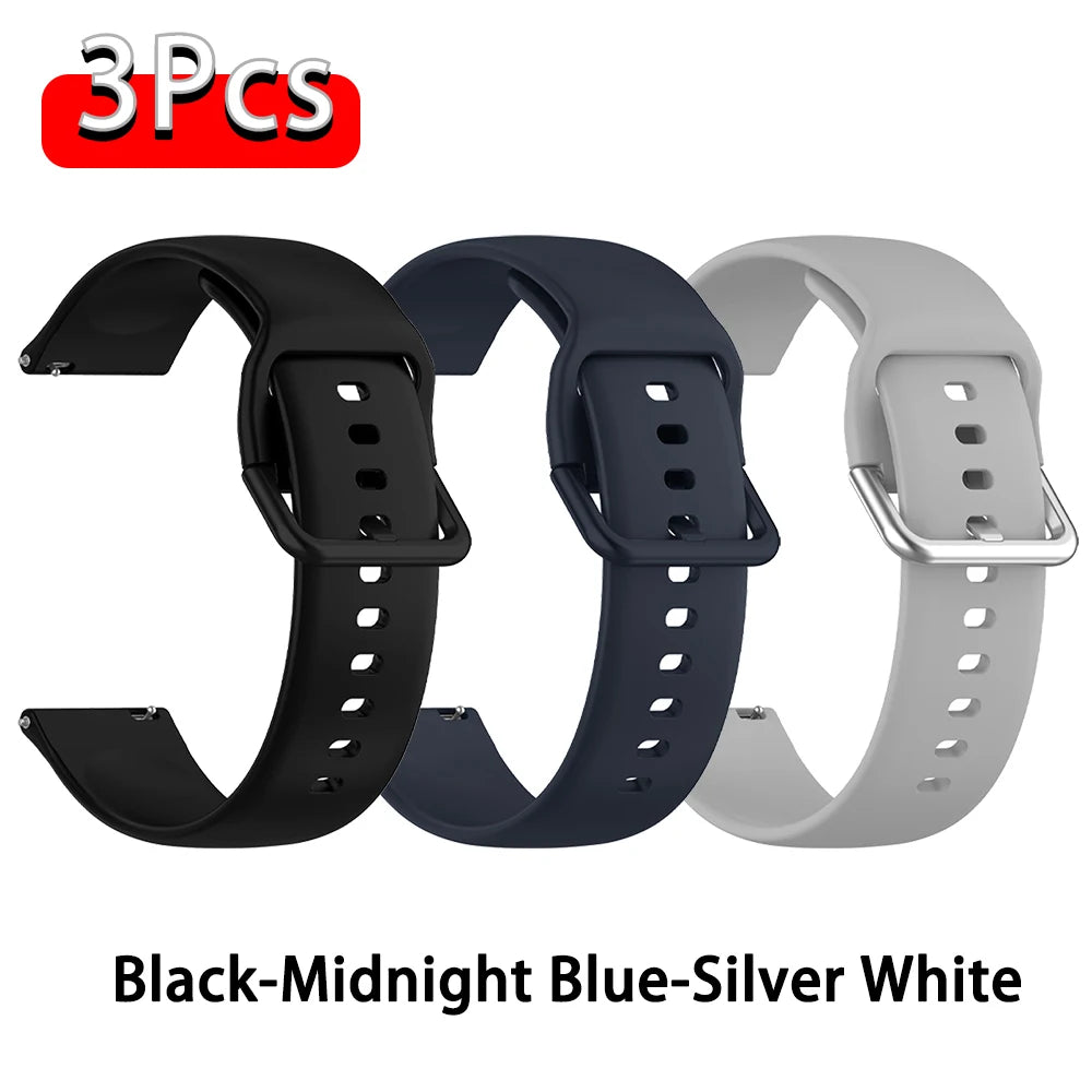 Strap For Amazfit GTS 2/4/3/GTS 2/4 Mini/GTR 4/2/2e 20mm/22mm Watch Silicone Sport Bracelet Amazfit bip 6 5 3/u pro Series ba